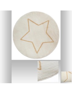 tapis rond etoile lurex