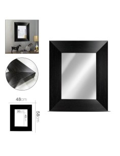 20657-miroir noir 48 x 58 cm
