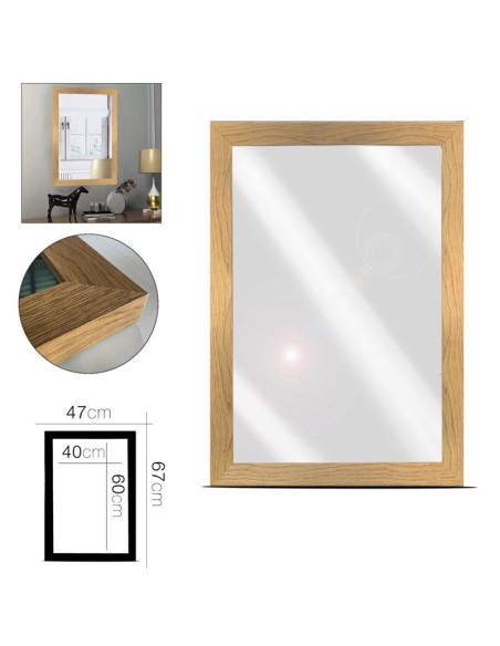 20663-miroir en bois 47 x 67 cm
