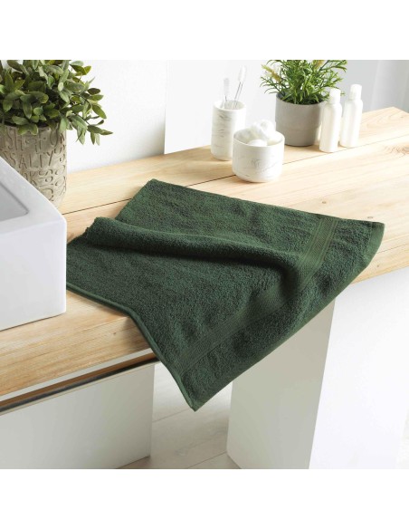 1800999 - serviette de toilette 50 x 90 cm eponge unie colors kaki