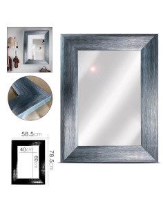 20670-miroir dore/noir 52 x 72 cm