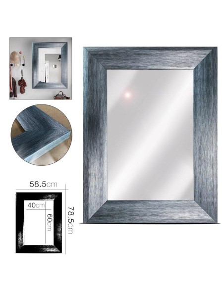 20670-miroir dore/noir 52 x 72 cm