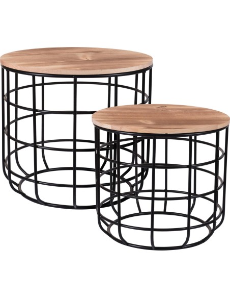 hx9100150-table d'appoint noir pm