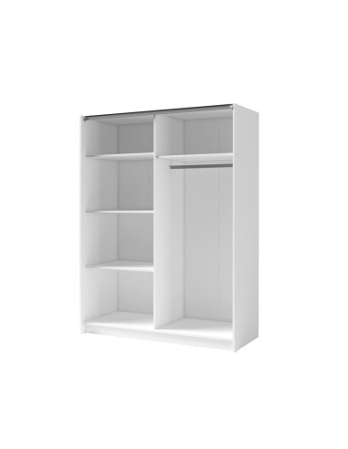 12 fsc b - dressing 200cm dalia 3  bialy laminat/d.artisan 12fscb 2 portes blanc