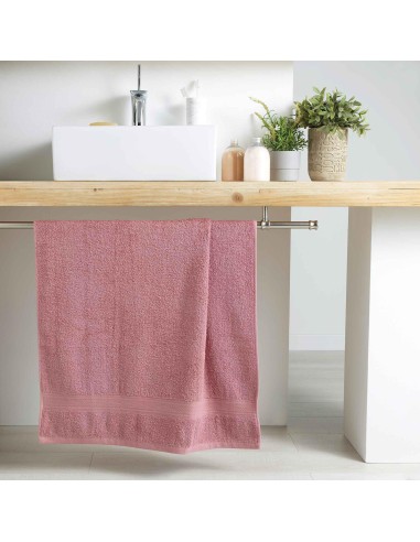 1801018 - drap de douche 70 x 130 cm eponge unie colors dragee