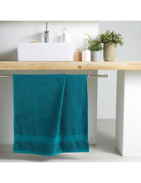 1801020 - drap de douche 70 x 130 cm eponge unie colors emeraude