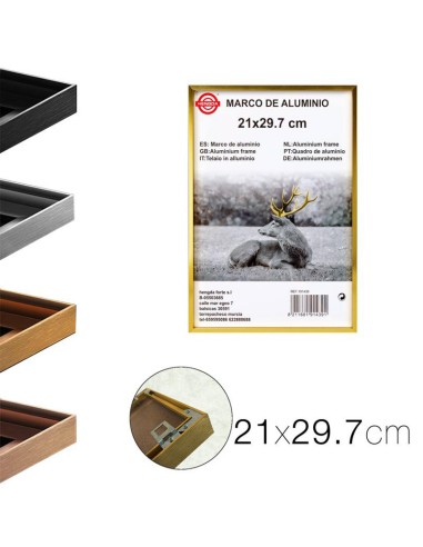 20695-cadre photo en aluminium 21 x 29.7 cm