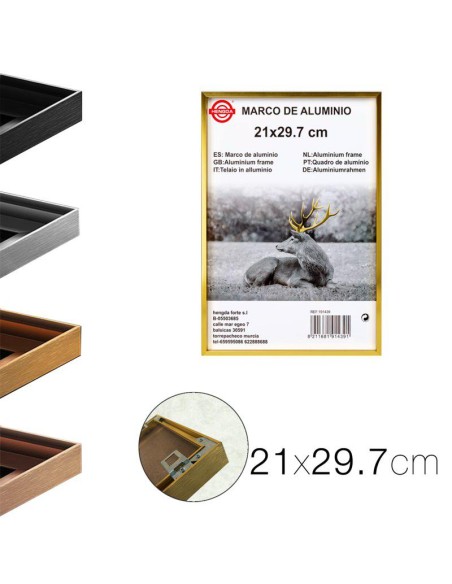 20695-cadre photo en aluminium 21 x 29.7 cm