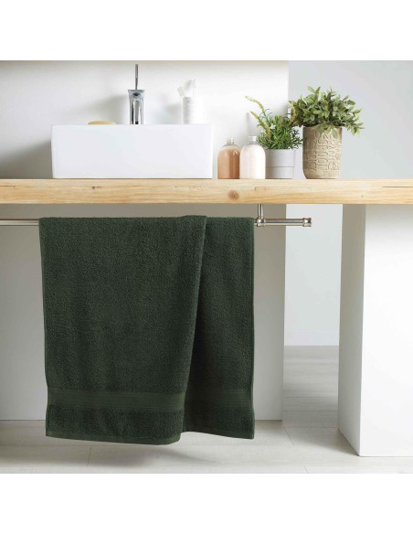 1801012 - drap de douche 70 x 130 cm eponge unie colors kaki