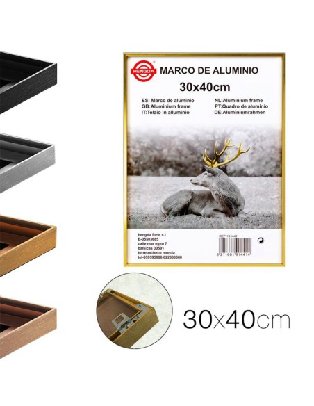 20697-cadre photo en aluminium 30 x 40 cm