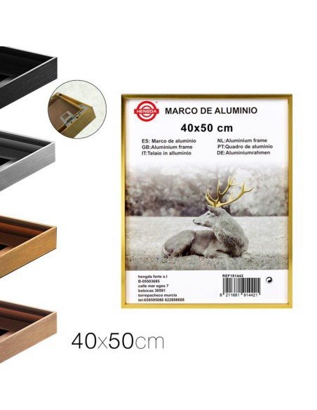 20698-cadre photo en aluminium 40 x 50 cm