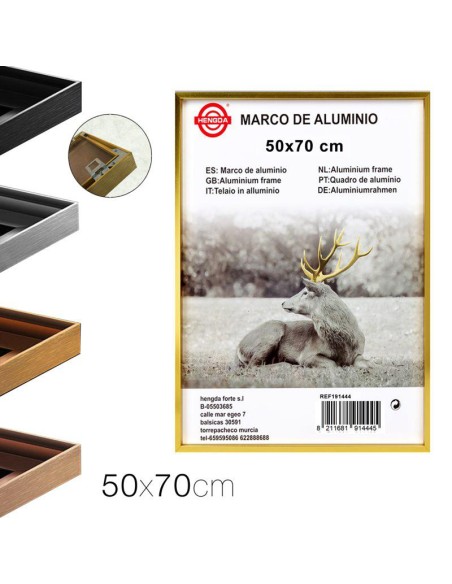 20701-cadre photo en aluminium 50 x 70 cm