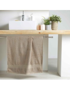 1801014 - drap de douche 70 x 130 cm eponge unie colors taupe
