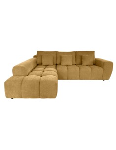 canapé cordina angle droit orange - city 272