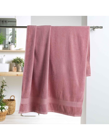 1801031 - drap de bain 90 x 150 cm eponge unie colors dragee