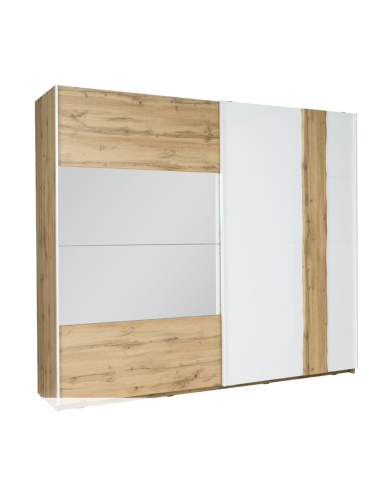 wood2-23 - chevet wood x2 blanc / dab wotant