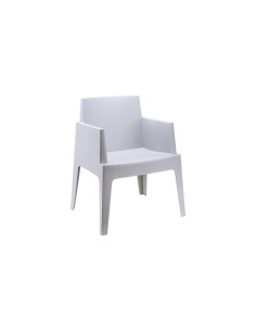 058 box armchair / gris clair