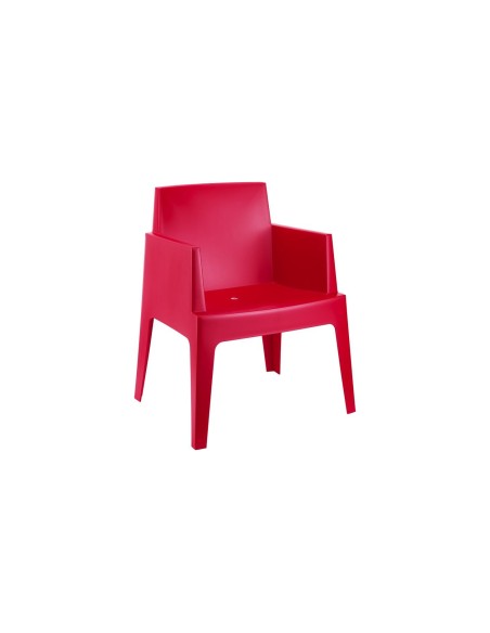 058 box armchair / rouge