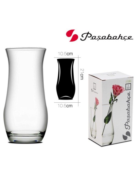 10041-vase rond 10.5 x 10.5 x h21 cm