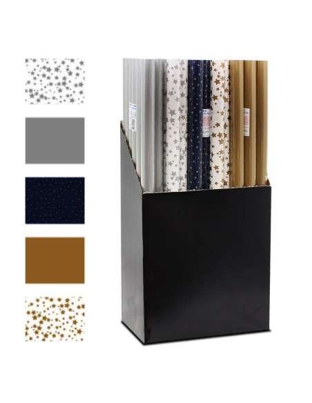 14881-papier cadeau stars 200  x 70 cm