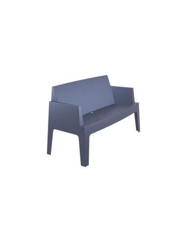 063 box sofa / gris fonce