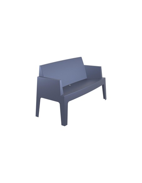 063 box sofa / gris fonce