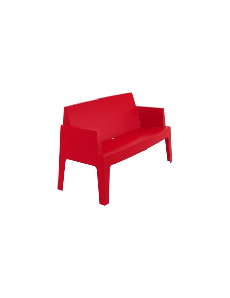 063 box sofa/red