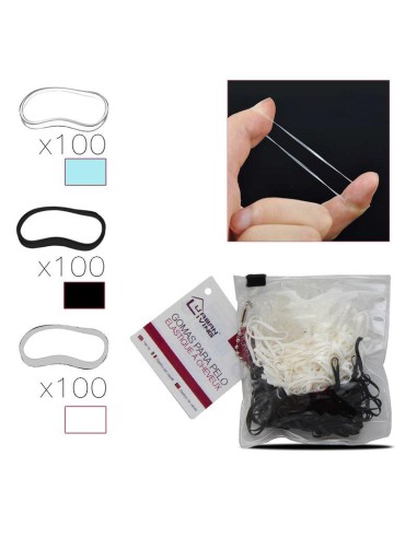 15672-elastique a cheveux x300 diam 2 cm