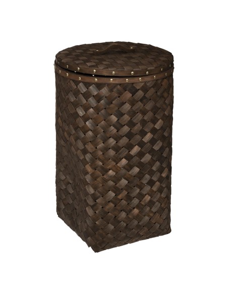 178792b-panier bois fonce linge gm