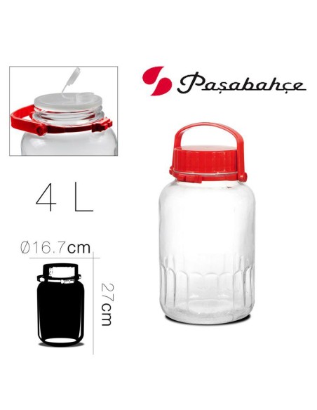 18226-bocal  harvest  4 l diam. 16.7 x h 27 cm / 4000c