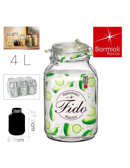 18480 - bocal hermetique fido 4 l