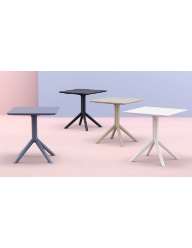 106 sky table 80x80 blanc