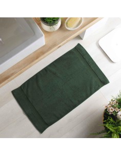 1801038 - tapis de bain 50 x 85 cm eponge unie colors kaki