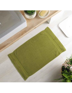 1801039 - tapis de bain 50 x 85 cm eponge unie colors pistache