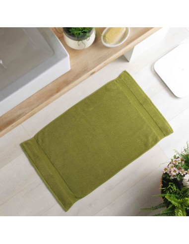 1801039 - tapis de bain 50 x 85 cm eponge unie colors pistache