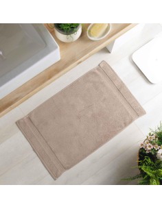 1801040 - tapis de bain 50 x 85 cm eponge unie colors taupe