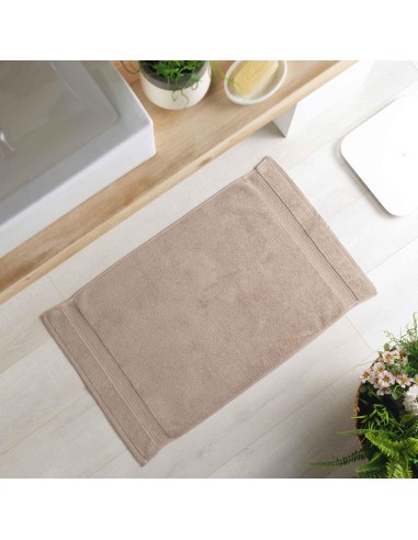 1801040 - tapis de bain 50 x 85 cm eponge unie colors taupe