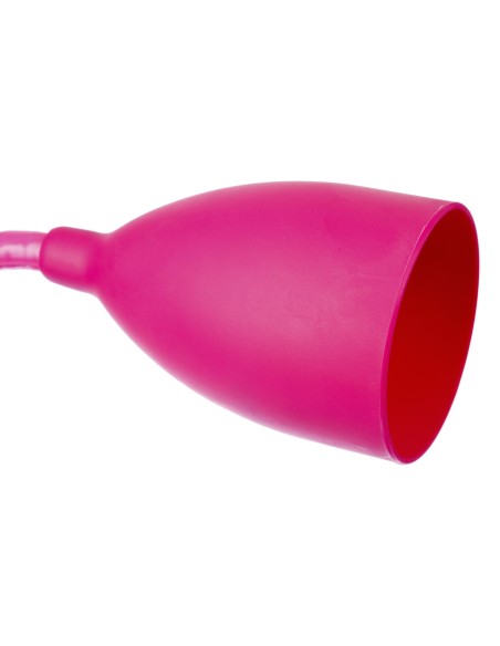 116178e-lampe pince metal "sily" rose fuschia h.43