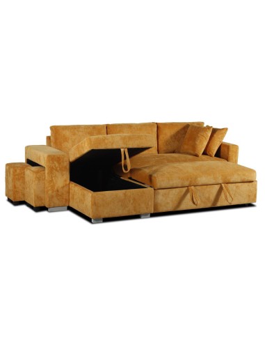 canapé felipe terracota angle tabouret droit -lord 42