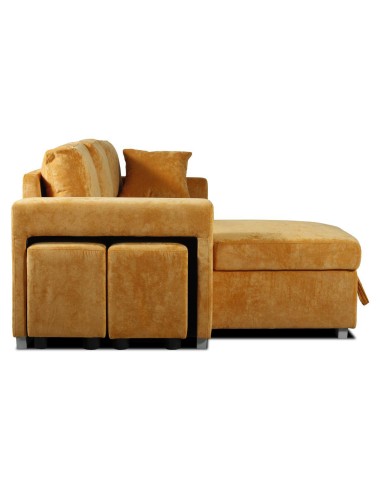 canapé felipe beige angle tabouret gauche - lord 28