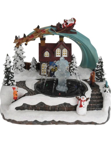 scene noel 25x20x19cm 19cm 2as