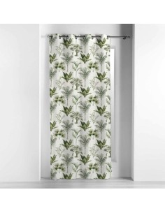 rideau a oeillets 140 x 240 cm coton imprime equatoria jungle
