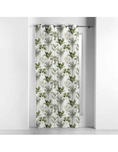 rideau a oeillets 140 x 240 cm coton imprime equatoria jungle