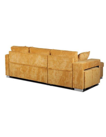 canapé felipe bleu angle tabouret droit -lord 85