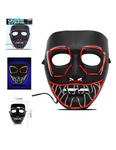 33703-masque neon rouge 18 x 18 x 9 cm