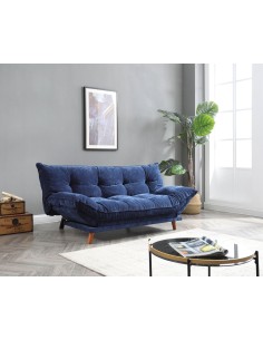 canape convertible pillow  3places - lord 85 bleu