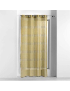 panneau a oeillets 140 x 240 cm voile sable ajoure ajourela jaune