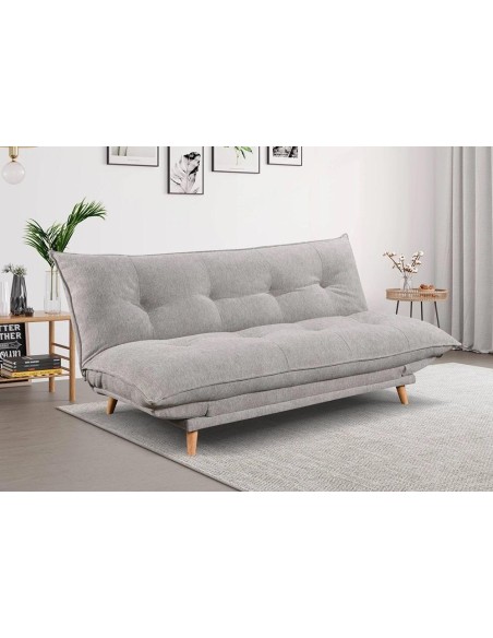 canape convertible pillow  3places - gris clair lord 06