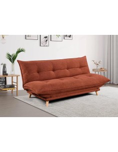 canape convertible pillow  3places - terracotta lord 42