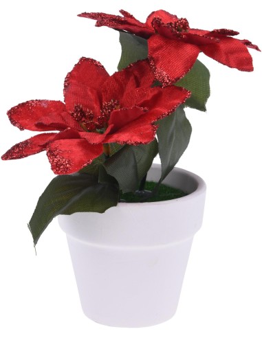 anm100600-poinsettia artificiel - pp/cera